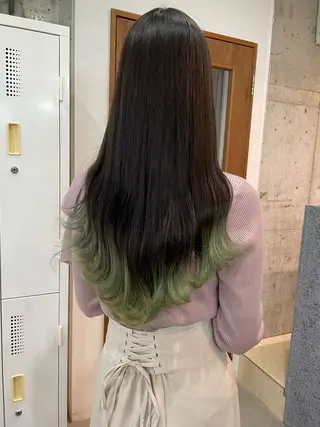 ロング 横山 奈央のヘアスタイル