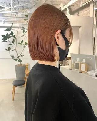 ショート カラー 🌼タッセルボブ/シ ョートmoeka🌼のヘアスタイル