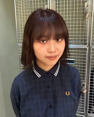 ミディアム カラー uta所属・カットモデル募集 トモカのヘアスタイル