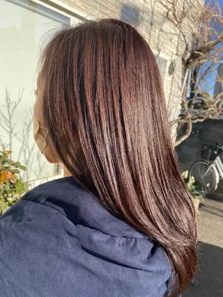 セミロング 永沼 真依のヘアスタイル