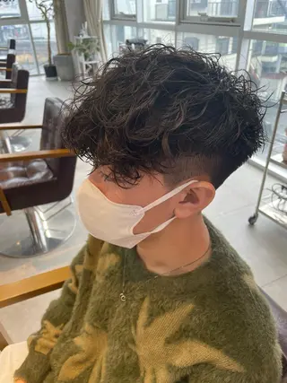 ショート パーマ メンズ 辻堂メンズ特化 YU-YAのヘアスタイル