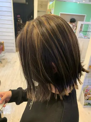 ミディアム カラー schon 仙台のヘアスタイル