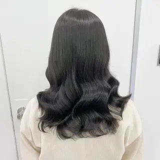 セミロング カラー ブリーチなし暖色 💗AKARI💗のヘアスタイル