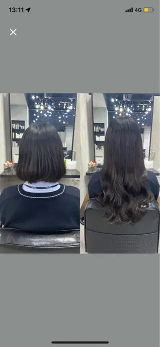 セミロング カラー ヘアアレンジ エクステ/髪質改善 🖤RYUSEI🖤のヘアスタイル