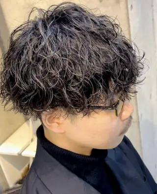 ショート パーマ メンズ 【F.O.F】大野航 似合わせカットカラーのヘアスタイル
