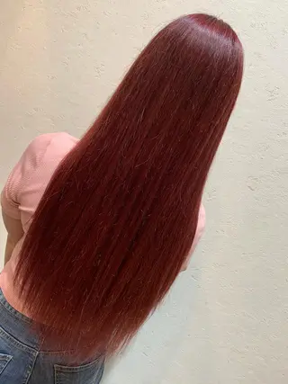 ロング カラー 天野 開のヘアスタイル