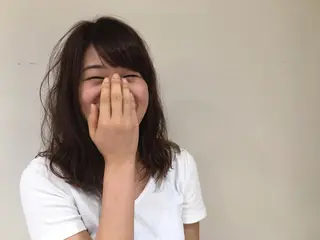 ミディアム パーマ かねやす ゆなのヘアスタイル