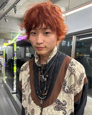 ショート カラー メンズ 渋谷メンズショート 特化🥋　渡邊健流のヘアスタイル