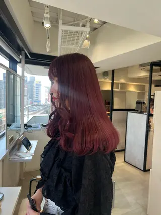 ミディアム デザイン🥇複雑履歴 ハイトーン特化のヘアスタイル