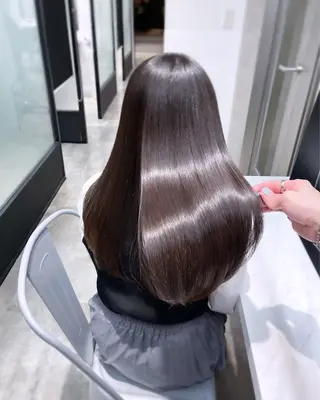 ロング 韓国レイヤーカット 髪質改善▫️水野有真のヘアスタイル