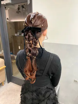 ロング ダブルカラー🎀池袋 RUKAのヘアスタイル