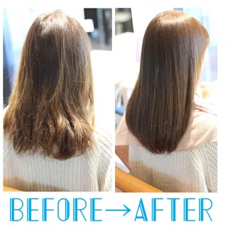 セミロング カラー 縮毛矯正＆髪質改善特化型サロン所属・髪質改善＆縮毛矯正 三上大地のヘアスタイル