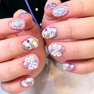 ネイル RIEKO🍒 ワンホン♡推しネイルのネイルデザイン