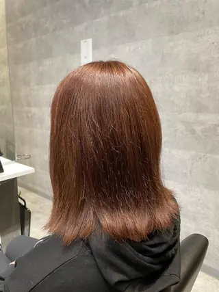 ミディアム カラー saho .のヘアスタイル