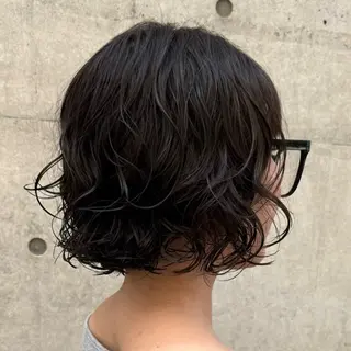 ショート みさき/パーマ/ハ イトーン指名No.1のヘアスタイル