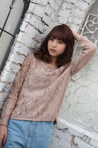 ミディアム AQUA 平田真一のヘアスタイル