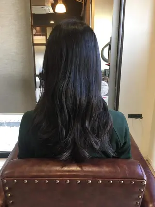 ミディアム カラー パーマ ハピネスフィール所属・江藤 菜緒里のヘアスタイル