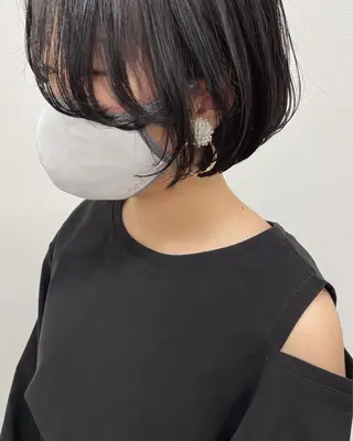 ショート カラー ヘアアレンジ 酸性縮毛矯正🧴韓国 レイヤー/髪質改善のヘアスタイル