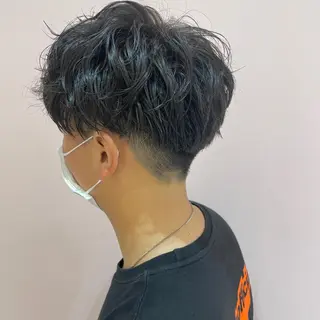 パーマ メンズ 似合わせカット/ ハイトーンchimiのヘアスタイル