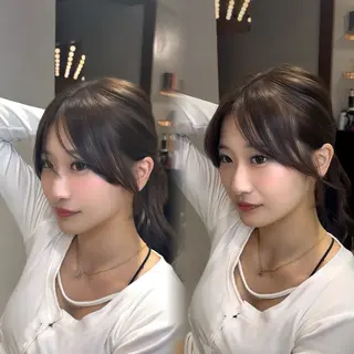 セミロング カラー 銀座/韓国レイヤー髪 質改善/RYUのヘアスタイル