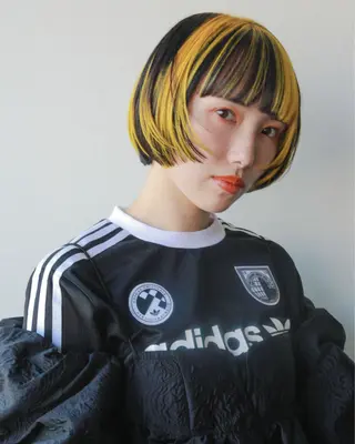 ショート カラー 似合わせカット ケアパーマ喜来雅由のヘアスタイル