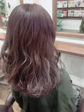 カラー ブリーチ毛縮毛矯正 👑山口のヘアスタイル