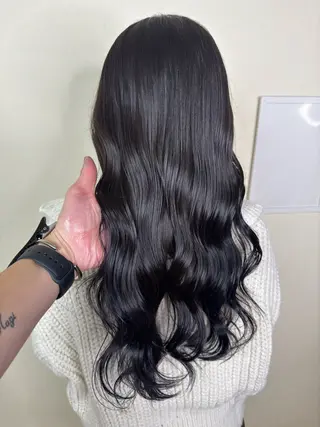 ロング カラー ハイライトカラー✨ グレージュ✨鎌倉光洋のヘアスタイル