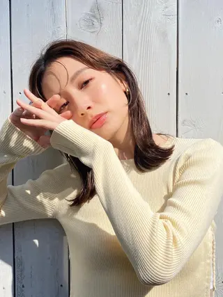 ミディアム ROW町田🌿 大人可愛い/艶髪改善のヘアスタイル