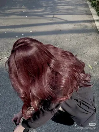 セミロング カラー うる艶韓国ヘア 🤍りんのヘアスタイル