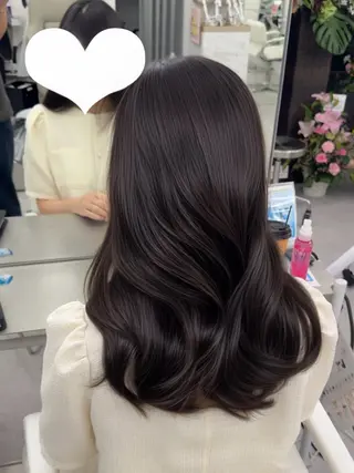 ミディアム カラー ヘアアレンジ 最小顔周り&レイヤー 特化/池袋/kokiのヘアスタイル