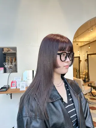 ロング 柳川沙羅 🌿透明感カラーのヘアスタイル