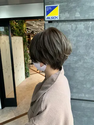 ショート カラー aguhair jour所属・髪質改善/白髪ぼかし KENTAのヘアスタイル