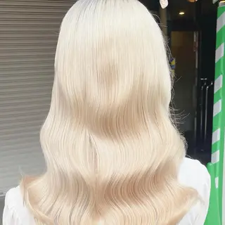 ミディアム ❄️💛エクステ ブリーチ❄️yukiのヘアスタイル