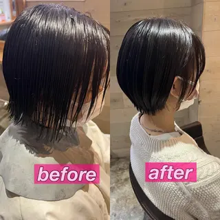 ショート レイヤー×髪質改善 マネージャー安藤光司のヘアスタイル