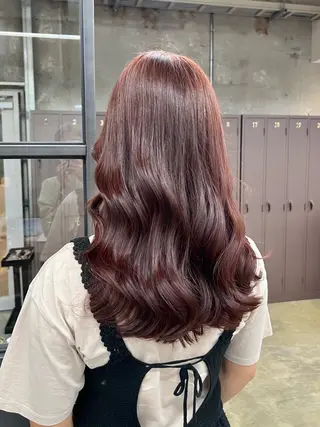 ロング カラー era所属・azumi/ボブ/暖 色/オリーブ/縮毛のヘアスタイル