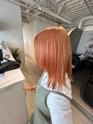 ミディアム ior北千住【イオール】所属・YU(ハイトーン/ ブリーチカラー)のヘアスタイル