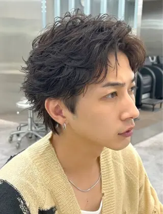 パーマ 🎀メンズパーマ☆ 艶カラー☆Syuriのヘアスタイル