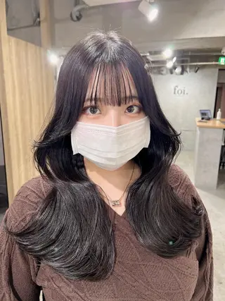 ロング カラー 韓国レイヤー/ 顔周り💕田中将吾のヘアスタイル