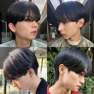 ショート カラー パーマ メンズ メンズ🍃ナチュラル 韓国風ヘアRENのヘアスタイル