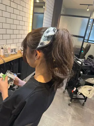 ヘアアレンジ エクステ/髪質改善 艶カラー/hiraiのヘアスタイル