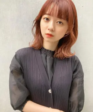 ミディアム カラー ヘアアレンジ 韓国/髪質改善💘 櫻井かれんのヘアスタイル