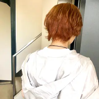 ショート カラー 水野 雪 /パーマ/暖色カラーのヘアスタイル