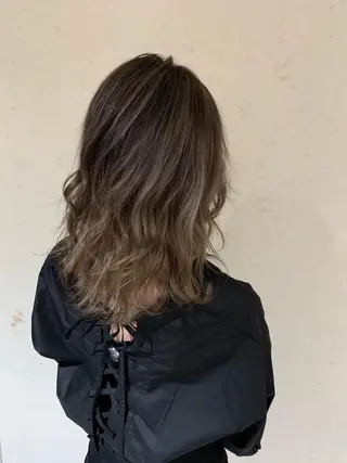 ロング カラー 小島嵩人 縮毛矯正 髪質改善のヘアスタイル