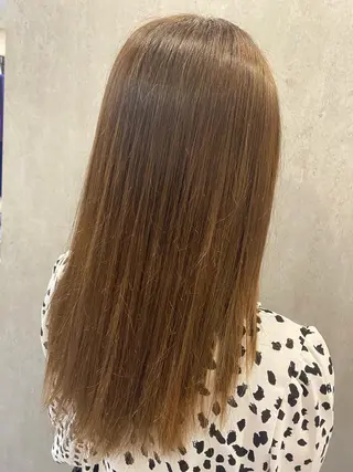 セミロング カラー 韓国風🫧髪質改善 Bonheur辻結凪のヘアスタイル