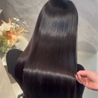 ロング カラー youres hair東新宿店所属・新宿⌇韓国風ヘア ⌇透明感カラーのヘアスタイル