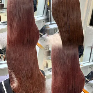 ロング カラー 髪質改善/縮毛矯正/ 艶髪/春山良太のヘアスタイル