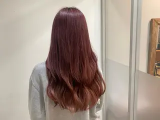 ロング カラー たなか もえなのヘアスタイル