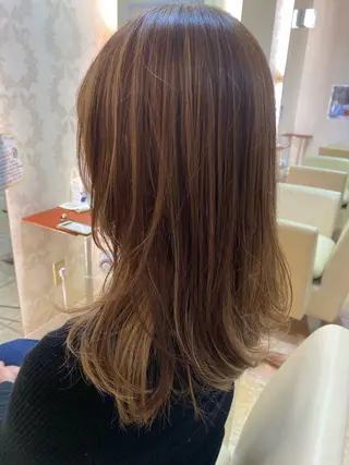 セミロング Fuse所属・Hana ⭐️カラーモデル募集のヘアスタイル