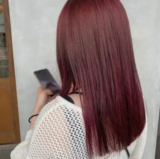 カラー 石田 菜月のヘアスタイル