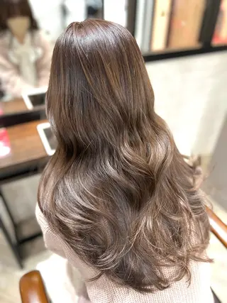 ロング カラー ヘアアレンジ 顔まわり職人🇰🇷 韓国ヘア/KAITOのヘアスタイル